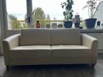Wit leder 2-zits bankje, Huis en Inrichting, Ophalen, Gebruikt, 150 tot 200 cm, Tweepersoons