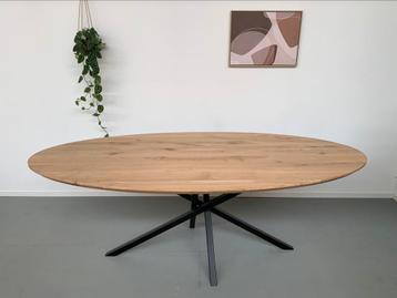Massief eiken ovale eettafel 180/200/220/240/260/280/300cm beschikbaar voor biedingen