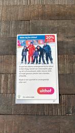 20% kortingsbon • Skiën bij de Uithof (€2,50 incl verzenden), Eén persoon, Kortingskaart