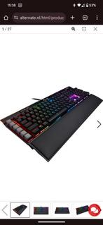 CorsairK95 RGB PLATINUM MX Speed mechanisch toetsenbord, Gaming toetsenbord, Ophalen of Verzenden, Zo goed als nieuw