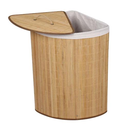 Wasmand met waszak | Bamboe | 57 liter | Hoek, Huis en Inrichting, Badkamer | Badtextiel en Accessoires, Nieuw, Overige typen