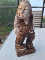 Houten Troll Beeldje - Sven Karl Gesigneerd, Antiek en Kunst, Ophalen of Verzenden
