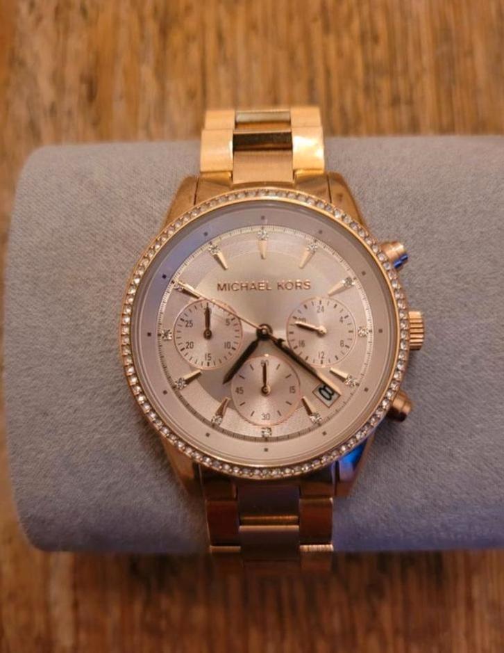 Michael Kors ritz chronograaf Dames horloge NIEUW, Sieraden, Tassen en Uiterlijk, Horloges | Dames, Nieuw, Polshorloge, Overige merken