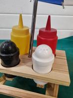 peper en zout mosterd en ketchupset, Ophalen of Verzenden, 'T Olde Gre-j, Info@toldegrej.nl, Endepoelstraat 20f Didam