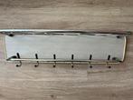 vintage kapstok chrome grijs formica retro 60's 50's wand, Wandkapstok, Gebruikt, Ophalen of Verzenden, Minder dan 100 cm
