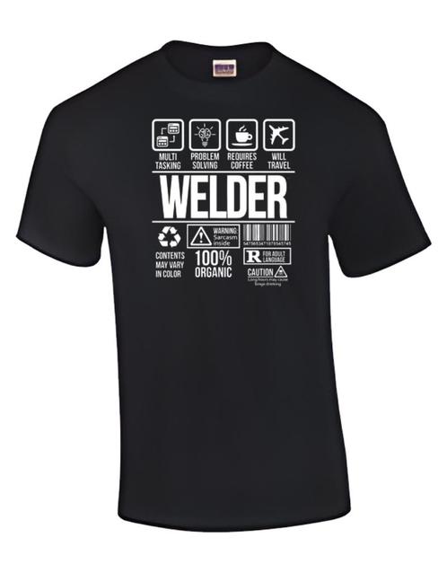 T Shirt Welder, Kleding | Heren, T-shirts, Nieuw, Maat 56/58 (XL), Zwart, Ophalen of Verzenden