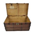 Antiek Houten Portugese Koffer Dekenkist Kist Vintage, Ophalen of Verzenden