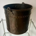 Antieke koperen emmer industrieel, Antiek en Kunst, Ophalen of Verzenden
