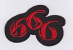 666 stoffen opstrijk patch embleem #1, Motoren, Accessoires | Stickers