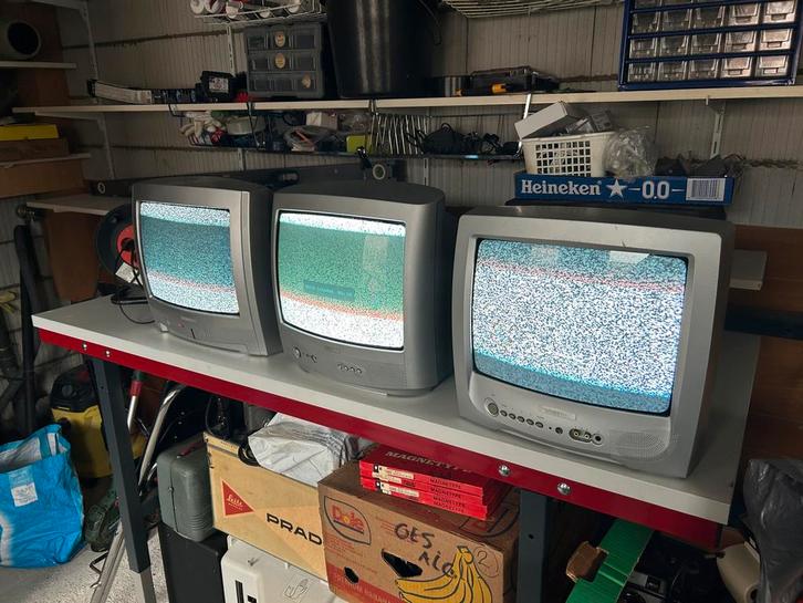 Oude TV's - Verschillende merken - CRT Retro Gaming TV, Audio, Tv en Foto, Vintage Televisies, Gebruikt, 40 tot 60 cm, Panasonic