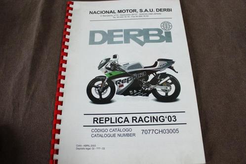 Derbi Replica Racing 2003 parts list teile katalog, Fietsen en Brommers, Handleidingen en Instructieboekjes, Zo goed als nieuw