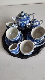Vintage van Nelle kinderserviesje, Willow. 16 stuks. Serveer, Ophalen of Verzenden