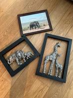 3 Afrikaanse wanddecoraties in één koop, Ophalen, Gebruikt