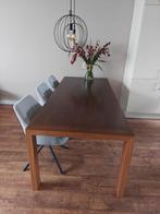 Eettafel hout 220, Huis en Inrichting, Tafels | Eettafels, Ophalen, Gebruikt, 200 cm of meer, 50 tot 100 cm
