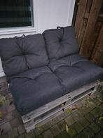 Palletbank met Palletkussens, Tuin en Terras, Tuinbanken, Ophalen of Verzenden, Gebruikt, Hout