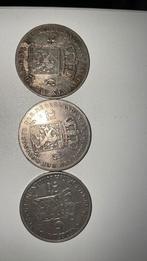 3 zilveren munten, Postzegels en Munten, Munten | Nederland, Zilver, Ophalen of Verzenden, Losse munt, 2½ gulden