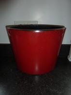 Rode bloempotten, 4 stuks., Tuin en Terras, Bloempotten, Ophalen, Rond, Binnen, Zo goed als nieuw