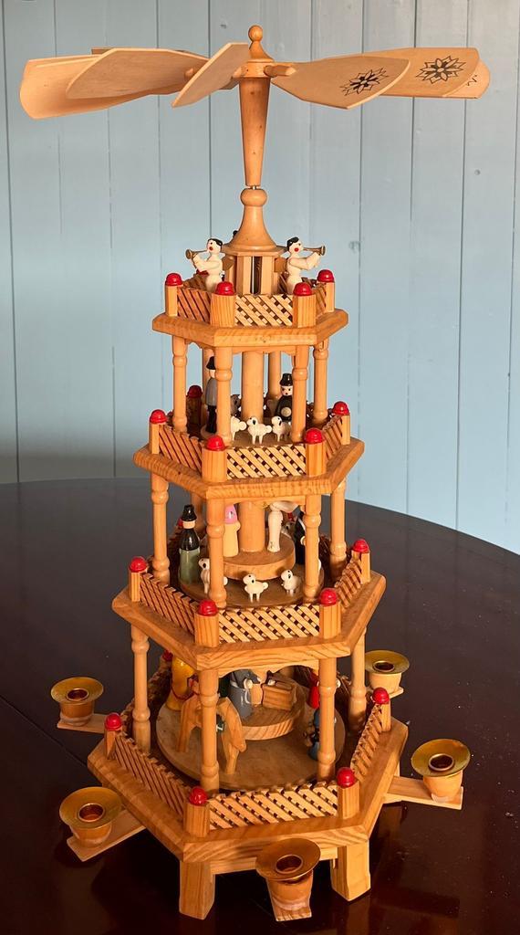 Kerst pyramide hout, Diversen, Kerst, Zo goed als nieuw, Ophalen