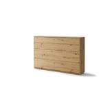 Concept opklapbed horizontaal - 120x200 - Eikenkleur