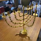 Grote messing Menorah, Ophalen of Verzenden, Koper of Brons