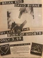 BRIAN ENO & DAVID BYRNE A3 advertentie Life Bush Of Ghosts, Ophalen of Verzenden