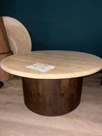 Salontafel Valentino - Rond Mangohout 80cm, Ophalen, Rond, Nieuw, 50 tot 100 cm