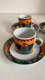 4 espressokopjes Sandra Rich porcelein, Huis en Inrichting, Keuken | Servies, Ophalen of Verzenden, Zo goed als nieuw