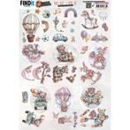 Yvonne Creations CD11968 Hello World mini 3D knipvel A4, Hobby en Vrije tijd, Kaarten | Zelf maken, ., Nieuw, Ophalen of Verzenden