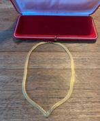 Zeldzaam Vintage Napier Collier 22k Goud op Zilver-Art Deco, Sieraden, Tassen en Uiterlijk, Ophalen of Verzenden, Goud, Ketting