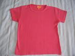 Leuk roze/rood shirt met korte mouw merk One-ONe maat 140, Meisje, One one, Gebruikt, Ophalen of Verzenden