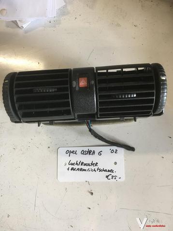 Opel Astra G 2002 1.6  8v  Luchtrooster met Alarmlichtschake beschikbaar voor biedingen