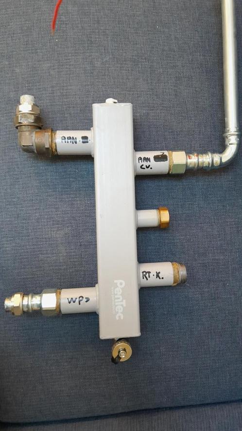 Pentec open verdeler 1'' 44kW incl koppelingen, Doe-het-zelf en Verbouw, Verwarming en Radiatoren, Zo goed als nieuw, Overige typen
