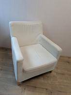 Gratis witte fauteuil, Huis en Inrichting, Fauteuils, Ophalen, Kunststof, Gebruikt, 75 tot 100 cm