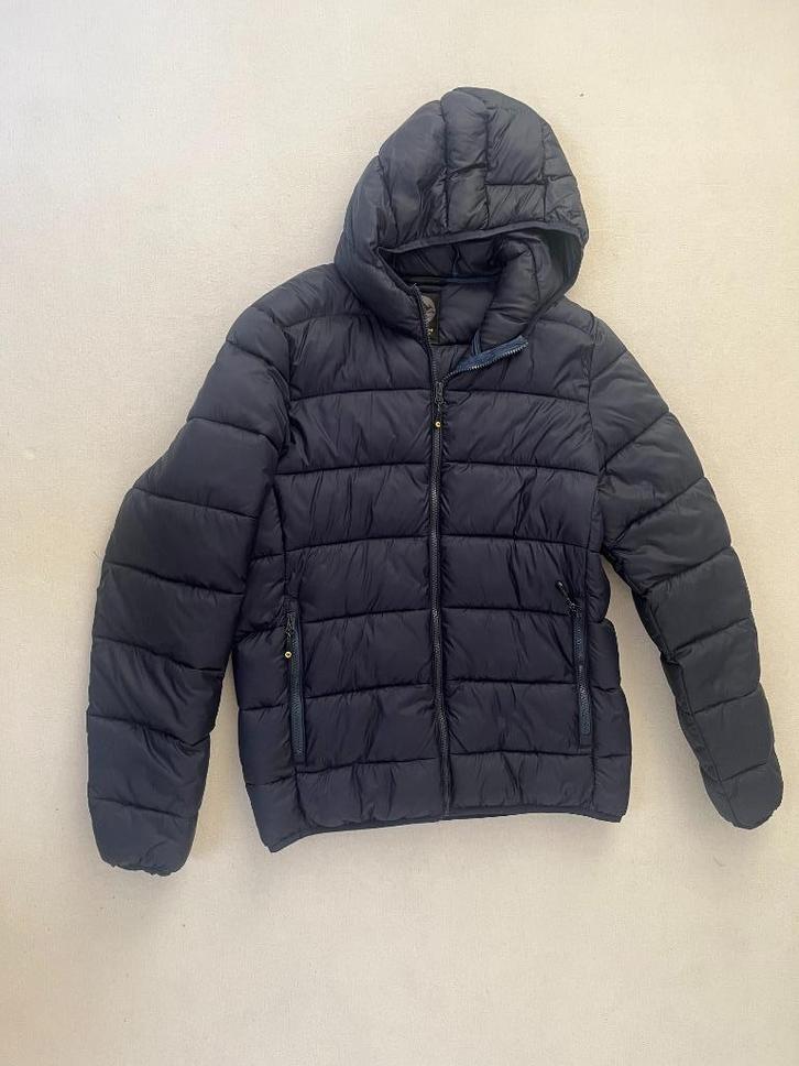 Pufferjack heren - Donkerblauw / Marine - Medium - Nieuw, Kleding | Heren, Jassen | Winter, Nieuw, Maat 48/50 (M), Blauw, Ophalen of Verzenden