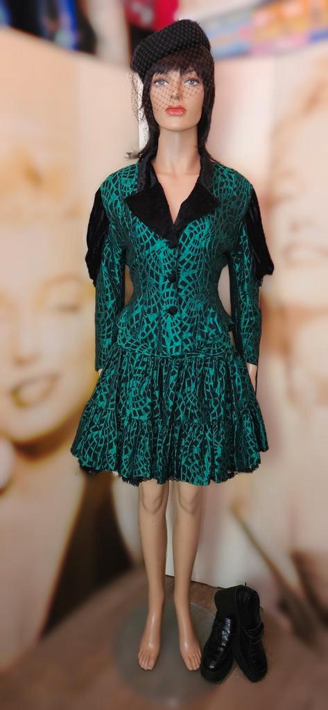 Vintage 70's Avant Garde Metallic Cocktail two piece set, Kleding | Dames, Gelegenheidskleding, Gedragen, Overige typen, Maat 38/40 (M)