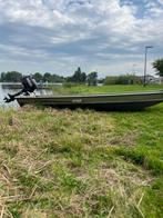 Platbodem Sylvan 1232 met Suzuki 6 pk 4 takt kortstaart, Ophalen, Gebruikt, Aluminium, Benzine