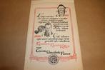 Originele advertentie/affiche - Korff Cacao e.d. - 1928, Ophalen of Verzenden, Gebruikt, Reclamebord