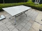 Fraaie buitentafel met hardstenenblad 170cm x 90cm, Ophalen, Gebruikt, Rechthoekig, Overige materialen