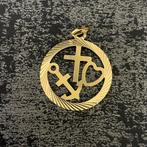 14 k gouden hanger kruis/anker/hart, Nieuw, Ophalen of Verzenden, Kruis of Symbool, Goud
