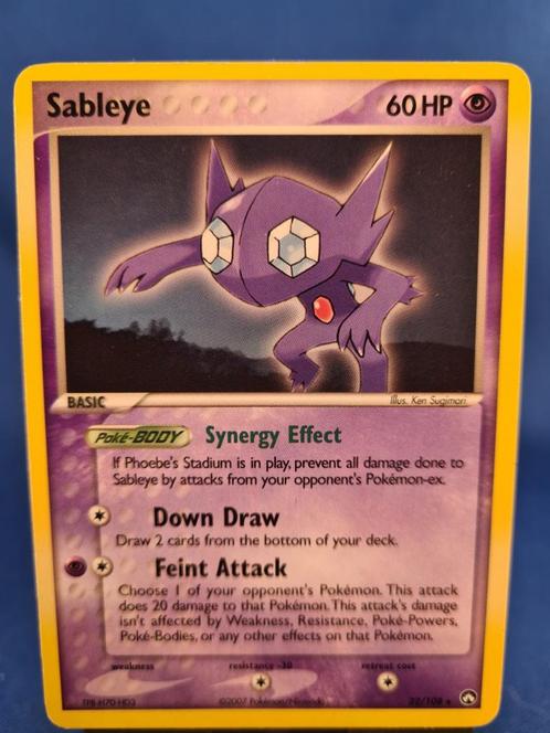Sableye 22/108 - Power Keepers, Hobby en Vrije tijd, Verzamelkaartspellen | Pokémon, Gebruikt, Losse kaart, Verzenden