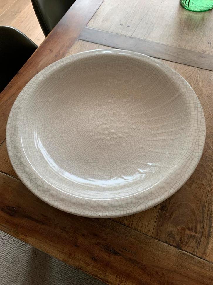 Grote Raku Schaal - Uniek Gestookt, Huis en Inrichting, Woonaccessoires | Schalen en Manden, Gebruikt, Schaal, Rond, Porselein of Keramiek