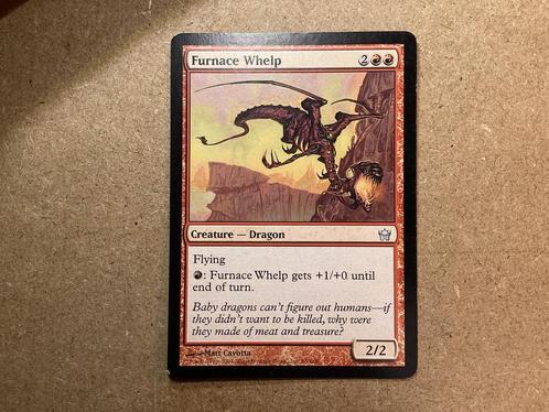 1x Furnace Whelp [065/165] (Excellent), Hobby en Vrije tijd, Verzamelkaartspellen | Magic the Gathering, Zo goed als nieuw, Losse kaart