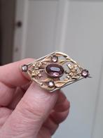 BROCHE MET STRIKJES EN FACET GESLEPEN STEENTJES, Broche, Verzenden