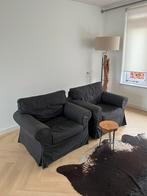 2 Ikea Ektorp fauteuils met wasbare hoes, Huis en Inrichting, Fauteuils, Ophalen of Verzenden, Gebruikt, Stof, 75 tot 100 cm