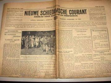 ik zoek nieuwe schiedamsche courant 1938 1939 krant schiedam beschikbaar voor biedingen