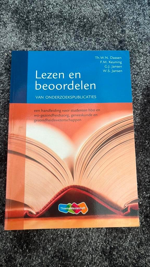 Lezen en beoordelen van onderzoekspublicaties, Boeken, Studieboeken en Cursussen, Zo goed als nieuw, Overige niveaus, Ophalen of Verzenden