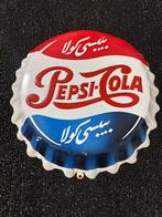 Emaille reclamebord Pepsi-Cola Button, Ophalen of Verzenden, Gebruikt, Reclamebord