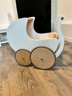 Kinderfeets houten poppenwagen / loopwagen, Kinderen en Baby's, Speelgoed | Poppen, Ophalen, Zo goed als nieuw, Overige typen