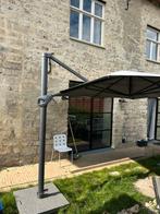 4 Seasons Zweefparasol 3x4m met Granieten Voet, Kantelbaar, Ophalen of Verzenden, 3 tot 4 meter, Zweefparasol