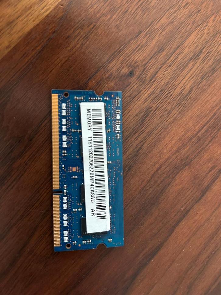 hynix 4GB s0dimm laptop geheugen low voltage, Computers en Software, RAM geheugen, Gebruikt, Laptop, 4 GB, DDR3, Ophalen